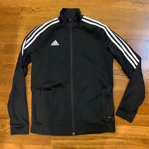Women’s NEW Adidas Black & White Zip Front Small